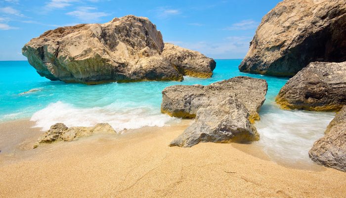 Waters of Ionian sea, near Agios Nikitas, Lefkada